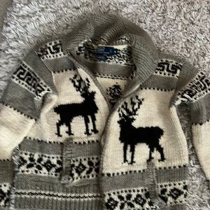 Hand knitted polo sweater vintage